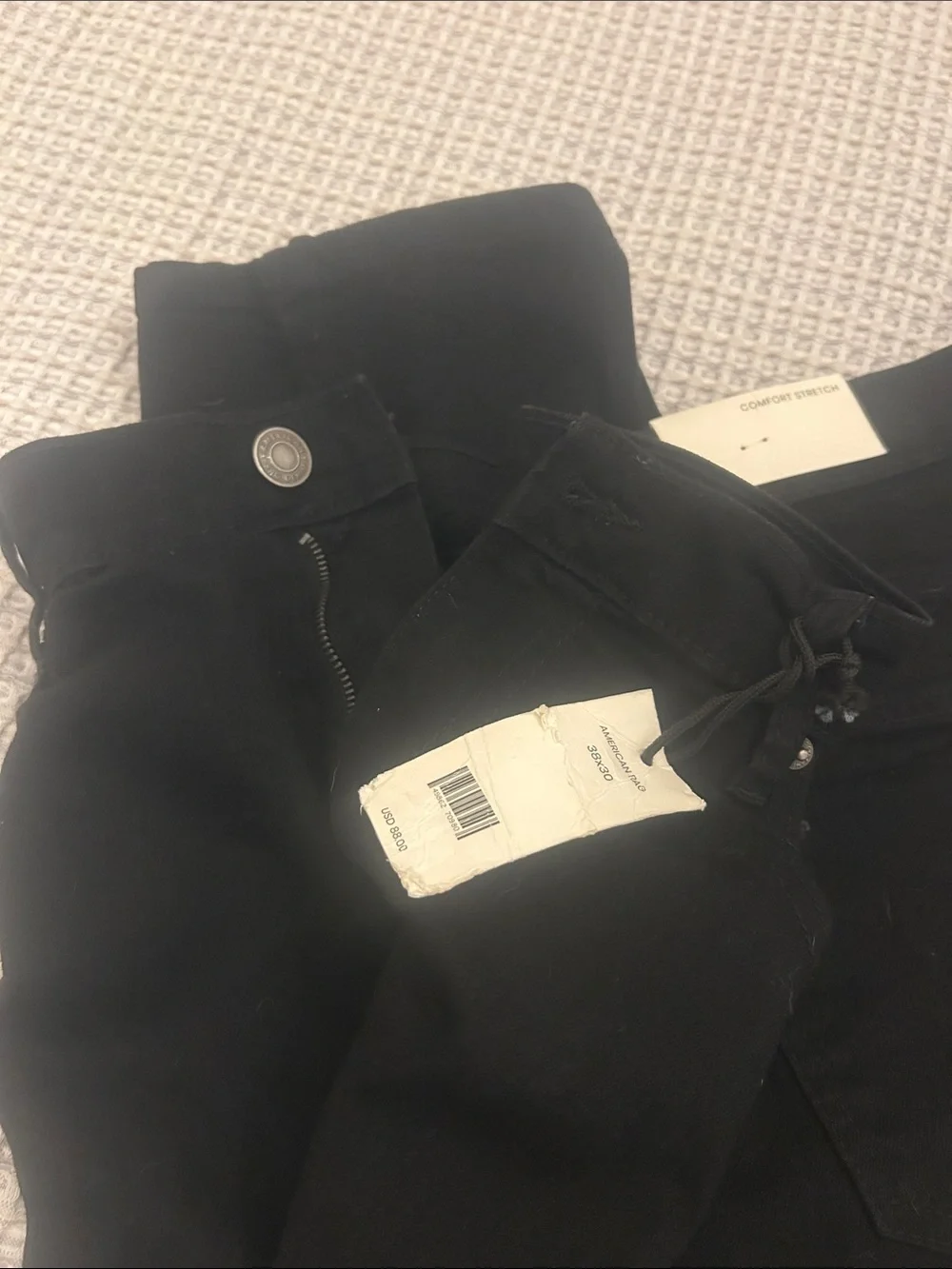 American Rag Slim-Fit Comfort Stretch Pants in Onyx Black